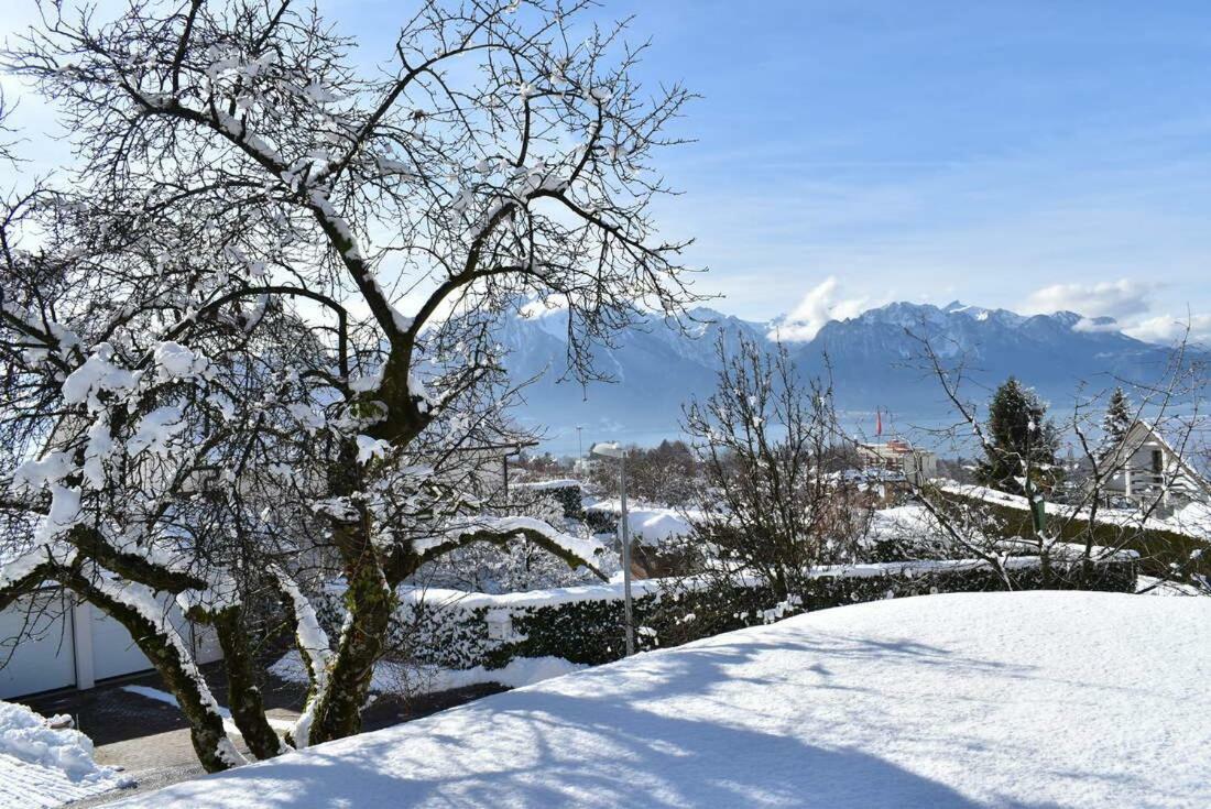 Maison Familiale A Montreux Avec Vue Sur Le Lac Villa Exterior photo